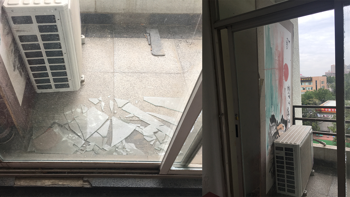 机电楼5楼楼道北阳台推拉门未锁、阳台地面有碎玻璃 1120 630.png